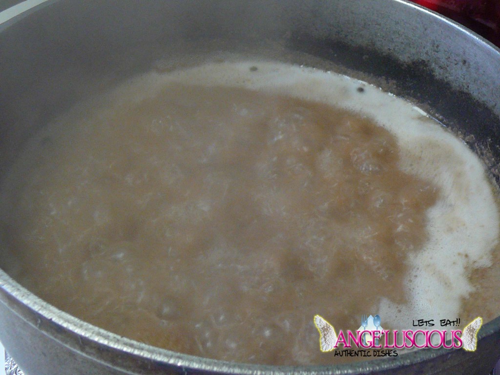 Cooked Beans in Coconut Milk