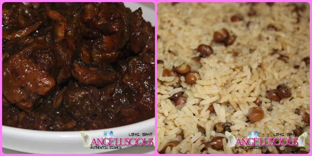 oxtails with gungo peas and rice